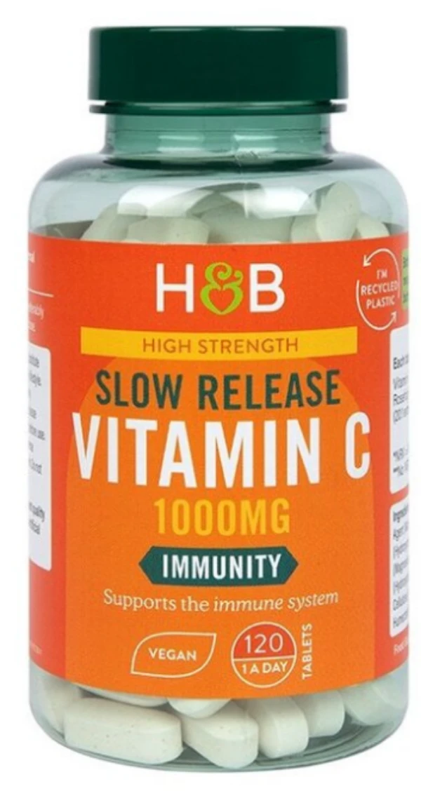  Витамин C с екстракт от шипки (Vitamin C Timed Release with Rose Hips) 1000мг 120 таблетки