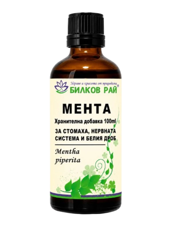  МЕНТА ( Mentha piperina ) ТИНКТУРА 100 мл.  БИЛКОВ РАЙ