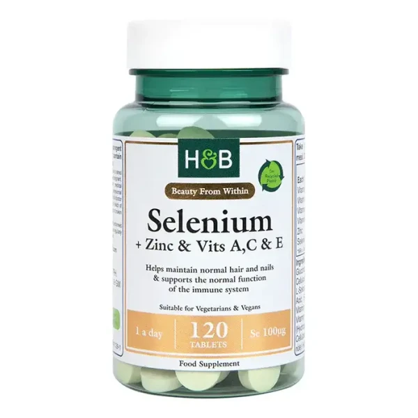  СЕЛЕН И ЦИНК С ВИТАМИНИ (Selenium + Zinc & Vits A, C & E) 120 таблетки
