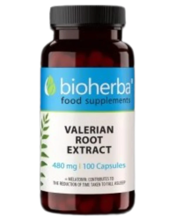  ВАЛЕРИАНА КОРЕН ЕКСТРАКТ 480 мг, 100 капсули