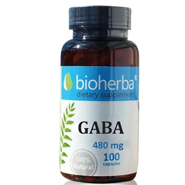  ГАБА (gamma-aminobutyric acid) 480 мг, 100 капсули
