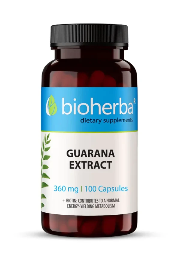  ГУАРАНА ЕКСТРАКТ 360 МГ, 100 КАПСУЛИ