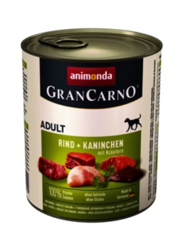  GranCarno Adult с говеждо и патешки сърца - 400 гр. 