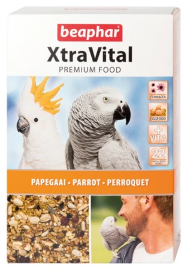  Beaphar-  XtraVital премиум храна за големи папагали - 1 кг.